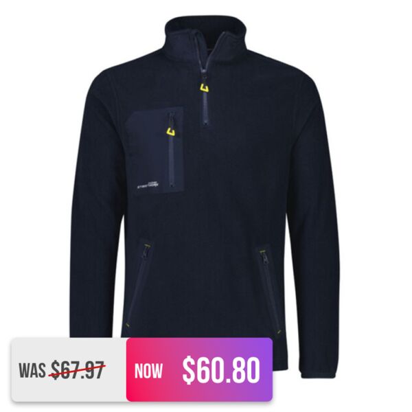 Unisex Streetworx Lightweight 1/4 Zip Polar Fleece Thumbnail