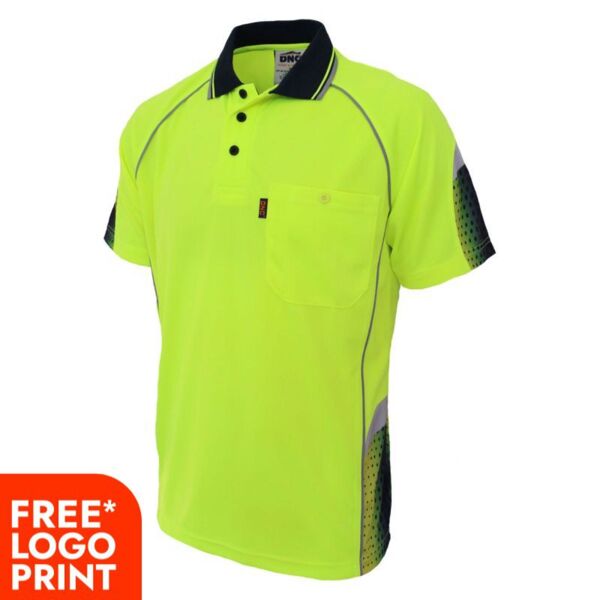 Mens Hi Vis Galaxy Sublimated Polo Thumbnail