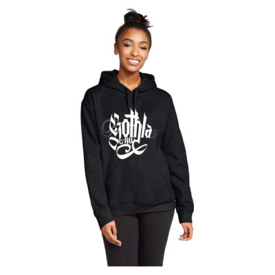 Gothla White Logo Hoodie Thumbnail